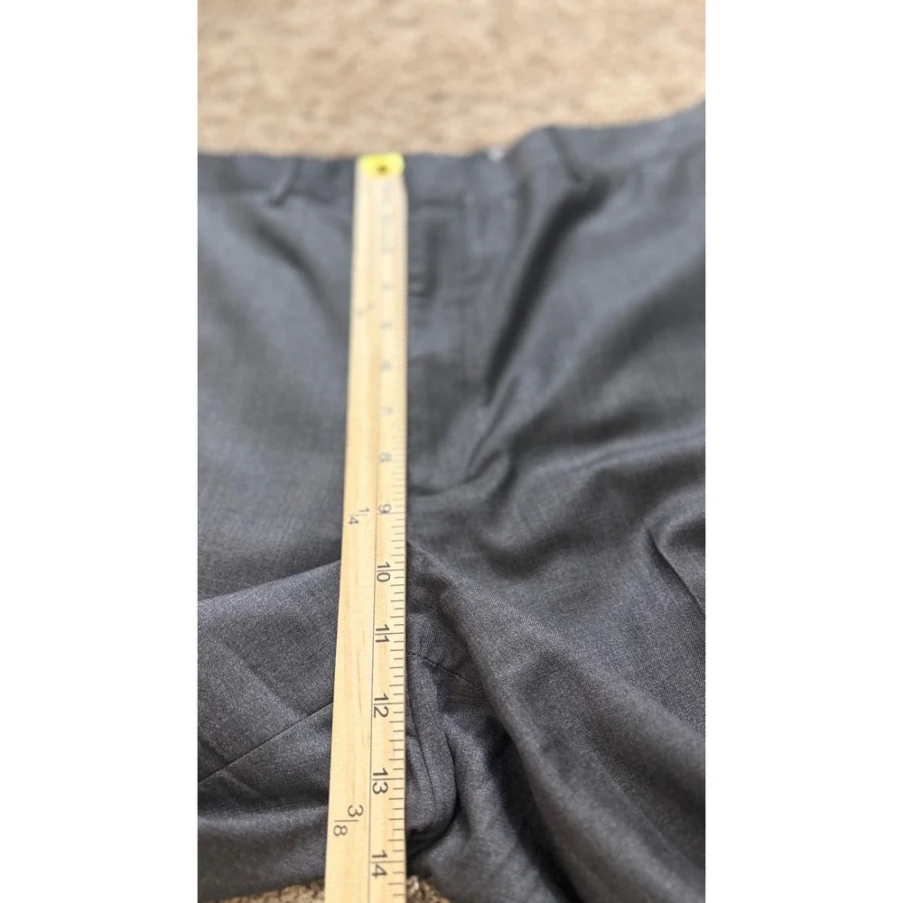 Polo Ralph Lauren Regent Grey Virgin Extra Fine Italian Wool Dress Pants 35R